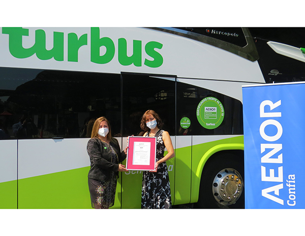 Turbus obtiene el certificado AENOR de Protocolos frente al COVID-19